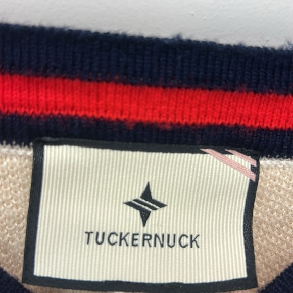 Tuckernuck Camden Soft Knit Poncho Cape V-Neck Ivory One Size - Picture 3 of 7